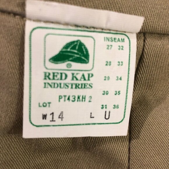 Red‎ Kap Womens Pants 14 Khaki PT43KH2 Uniform Work Industrial Delivery - Picture 3 of 4